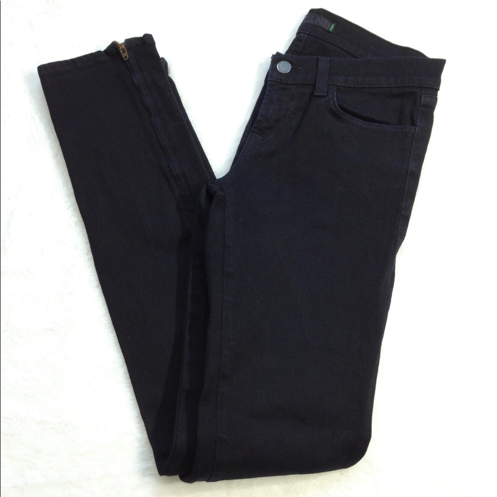 J Brand Ankle Zip Skinny Low Rise Jeans